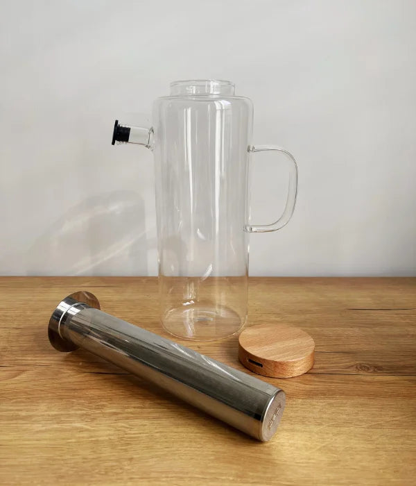 Carafe Infuseur en verre borosilicate - 1,5 L - Près des Reines