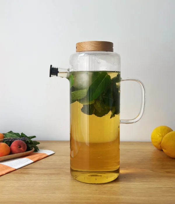 Carafe Infuseur en verre borosilicate - 1,5 L - Près des Reines