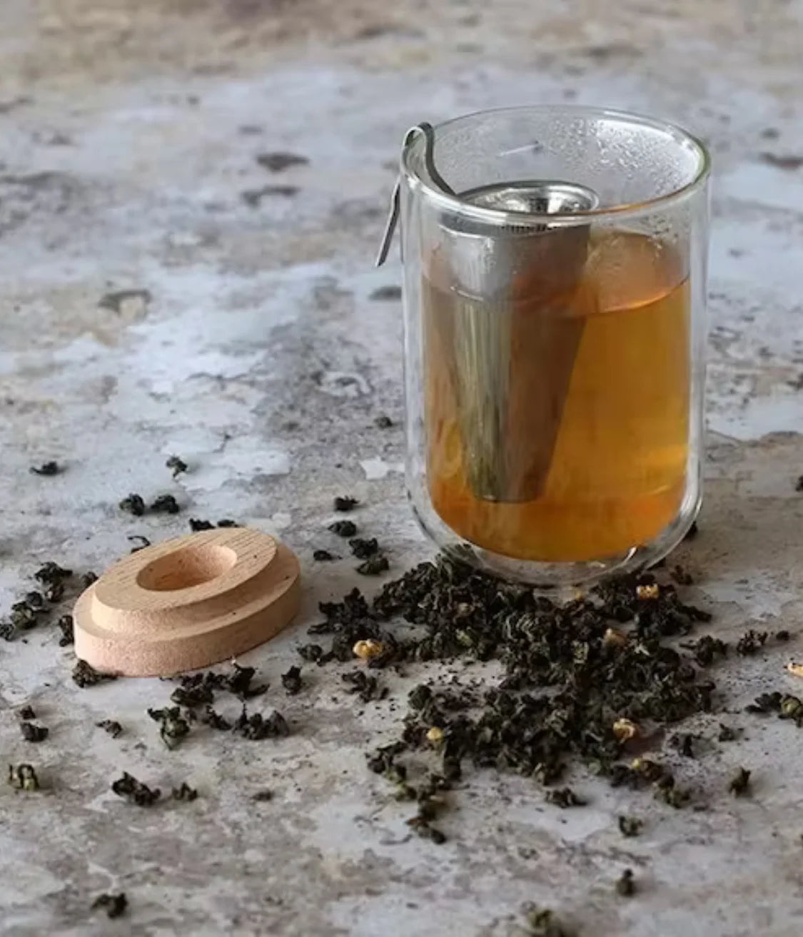 Infuseur à thé en acier inoxydable avec feuille créative 1 - Temu France