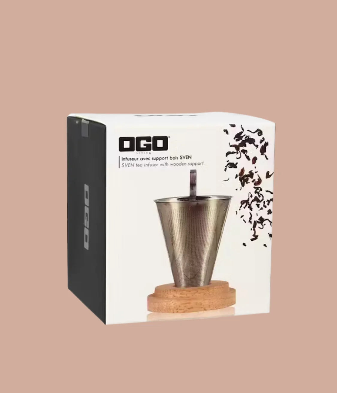 Infuseur à thé et infusion avec support en bois - Près des Reines