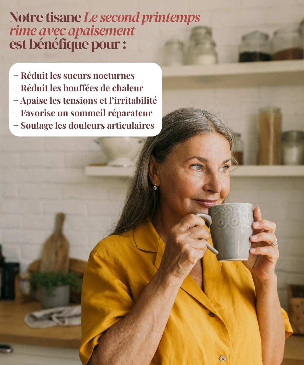 Tisane bio pour la ménopause - Près des Reines