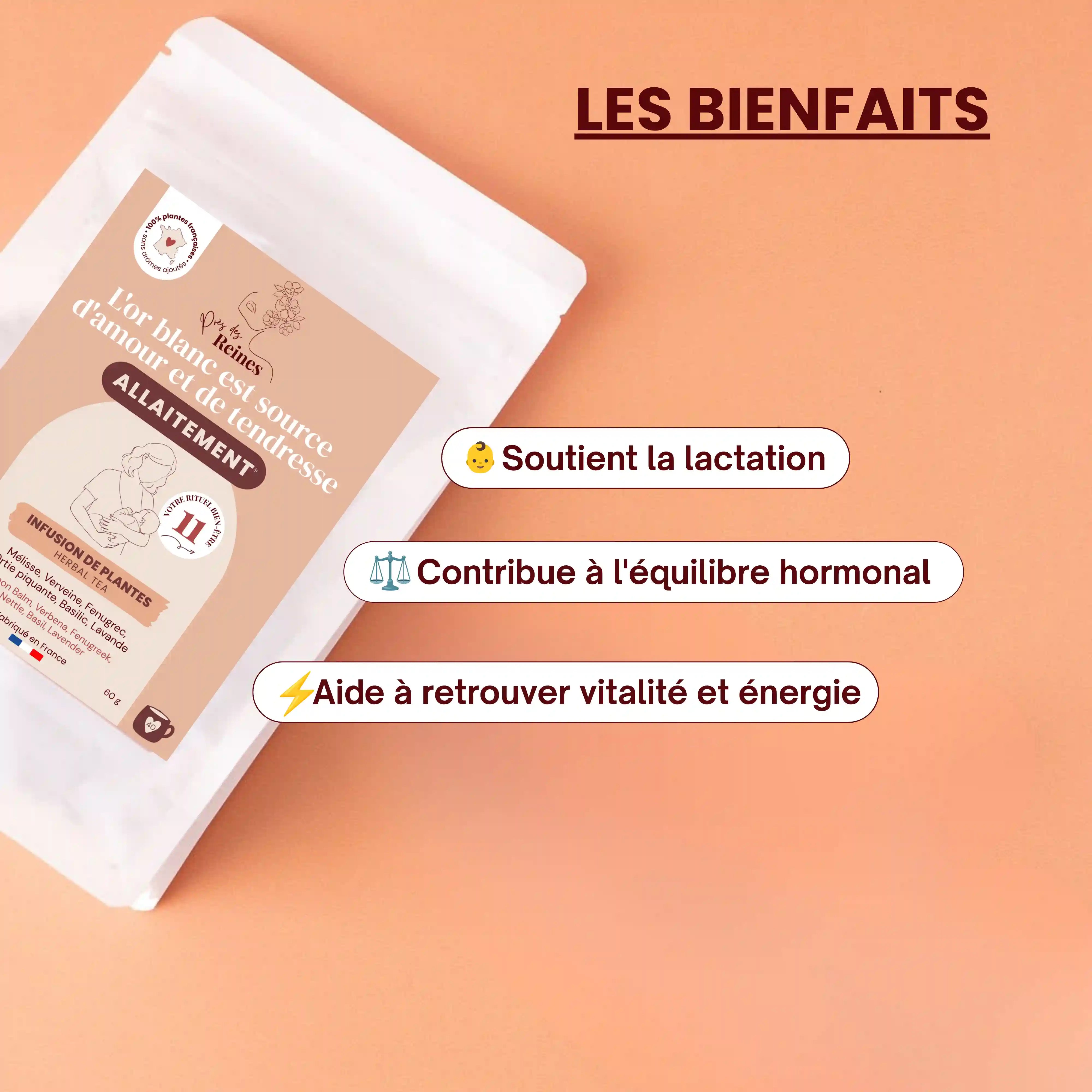 Tisane bio Allaitement - Bienfaits - Près des Reines