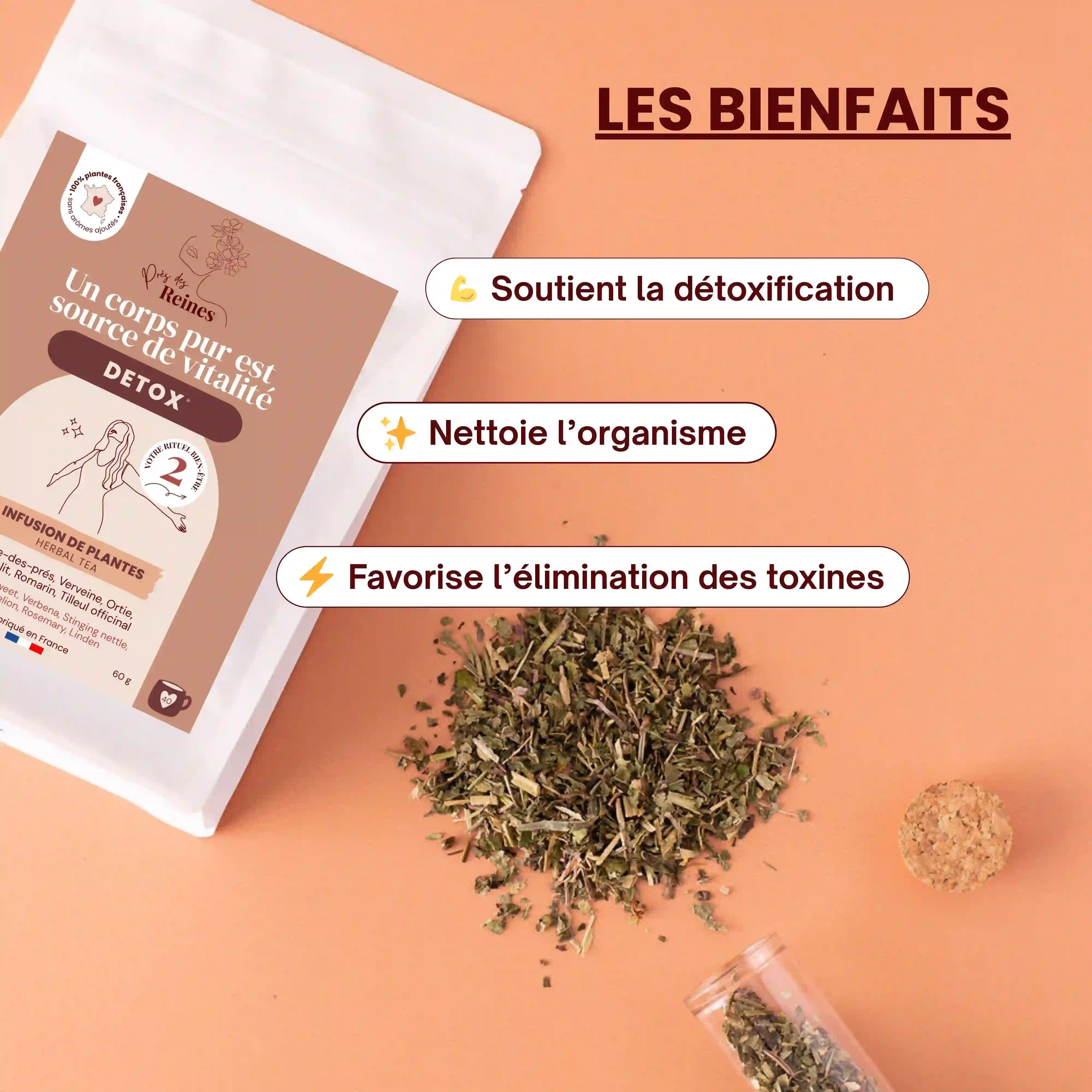 Tisane detox - bienfaits - Près des Reines