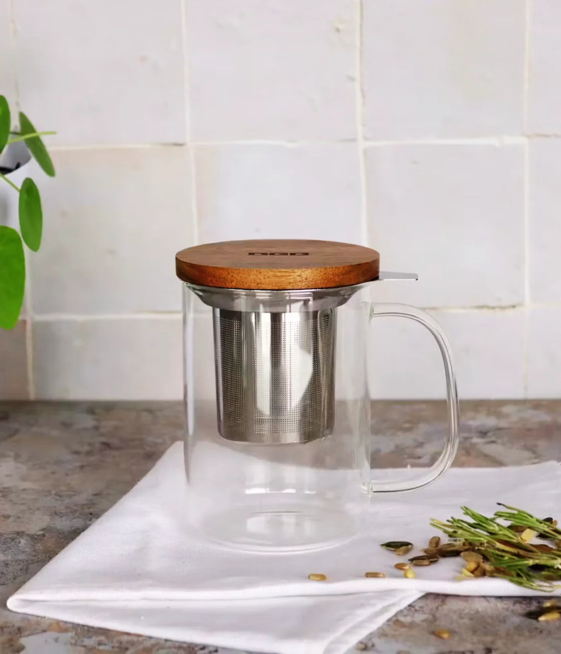 Tisanière en verre borosilicate - 450 ml - Près des Reines