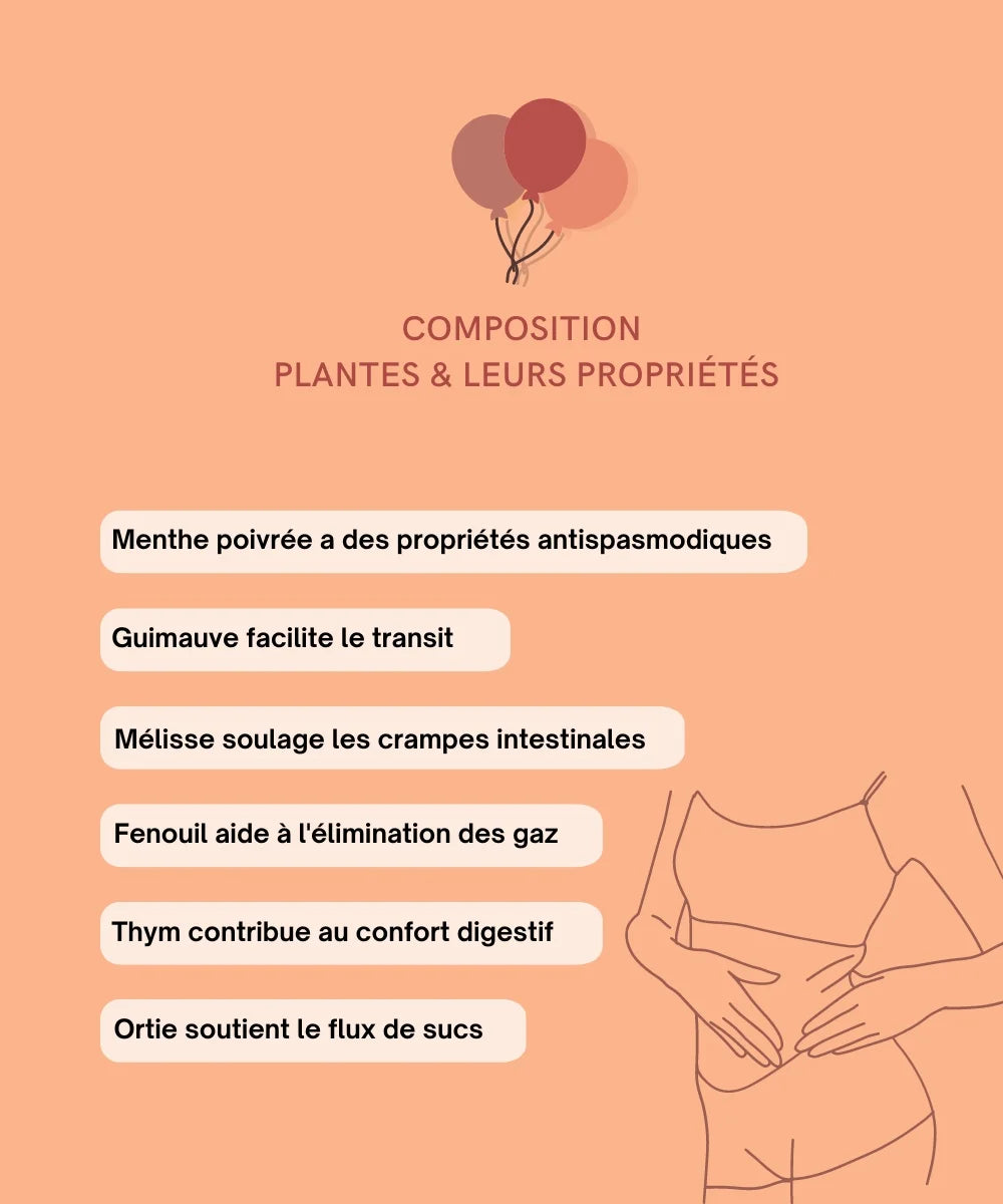 Rituel n°5 - Infusion bio - Ballonnements - Près des Reines