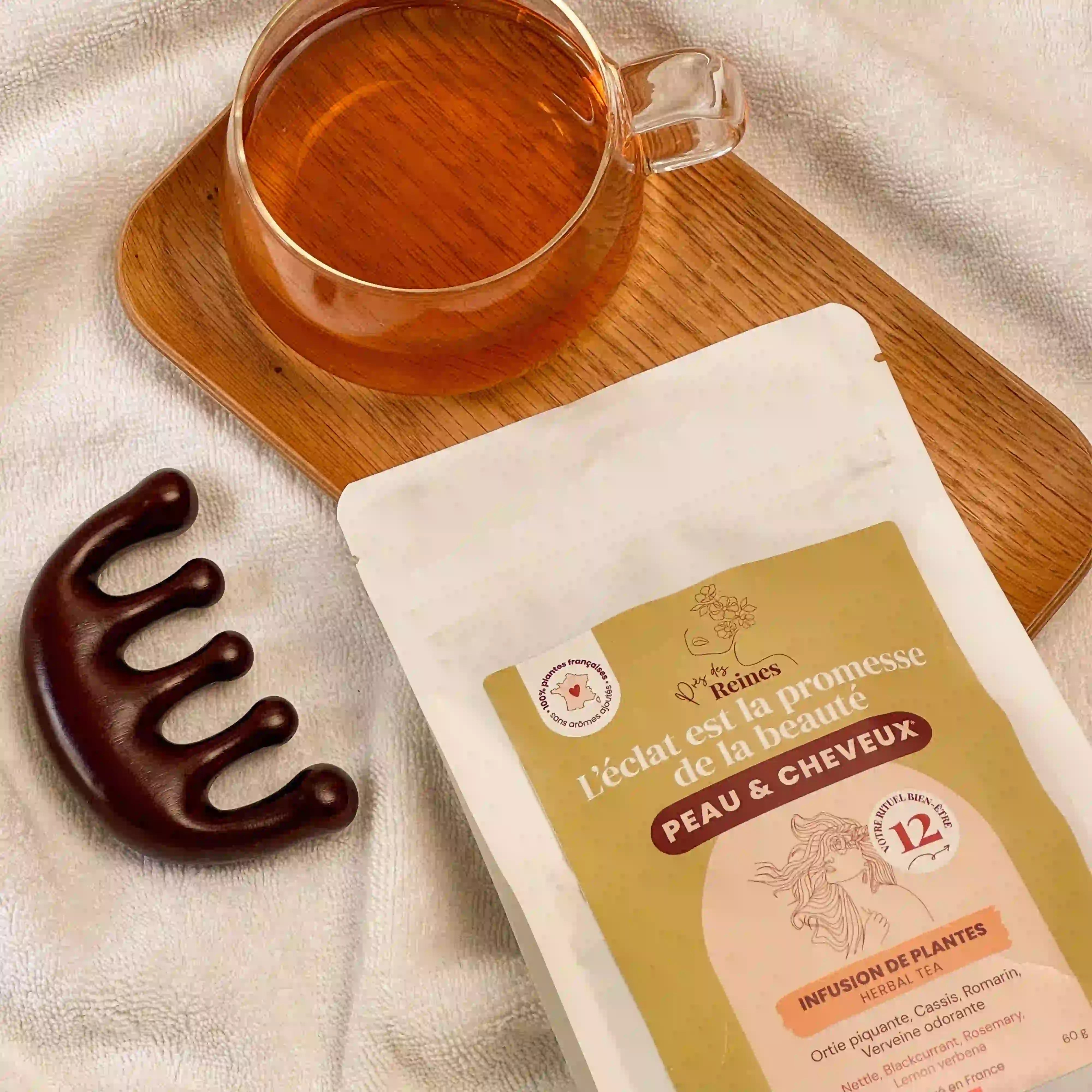 Tisane bio pour peau et cheveux ambiance