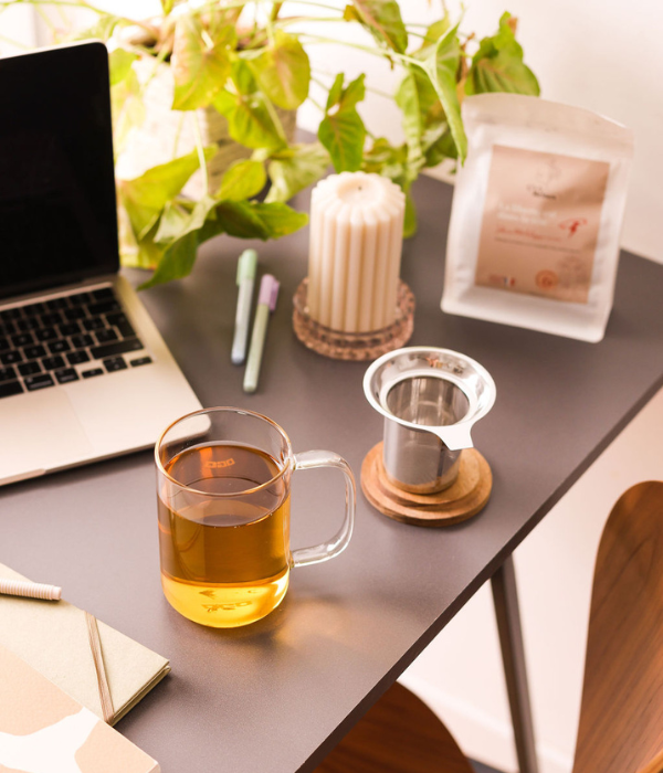 Tisanière en verre borosilicate - 450 ml - Près des Reines