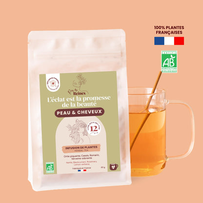 Tisane bio pour peau et cheveux