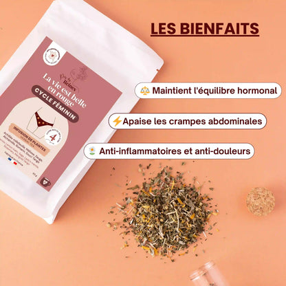 Infusion bio - Règles douloureuses - Les bienfaits- Près des Reines