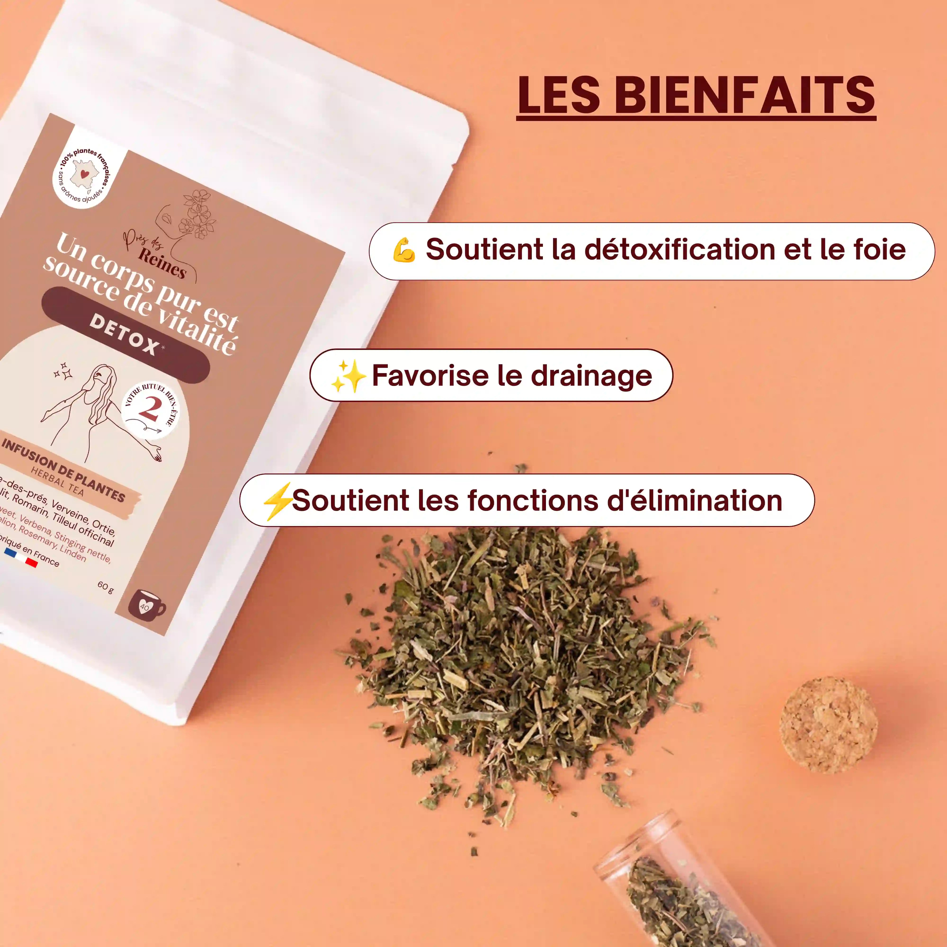 Tisane detox - bienfaits - Près des Reines