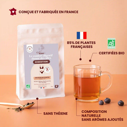Tisane bio digestion - bio et francaise - Près des Reines