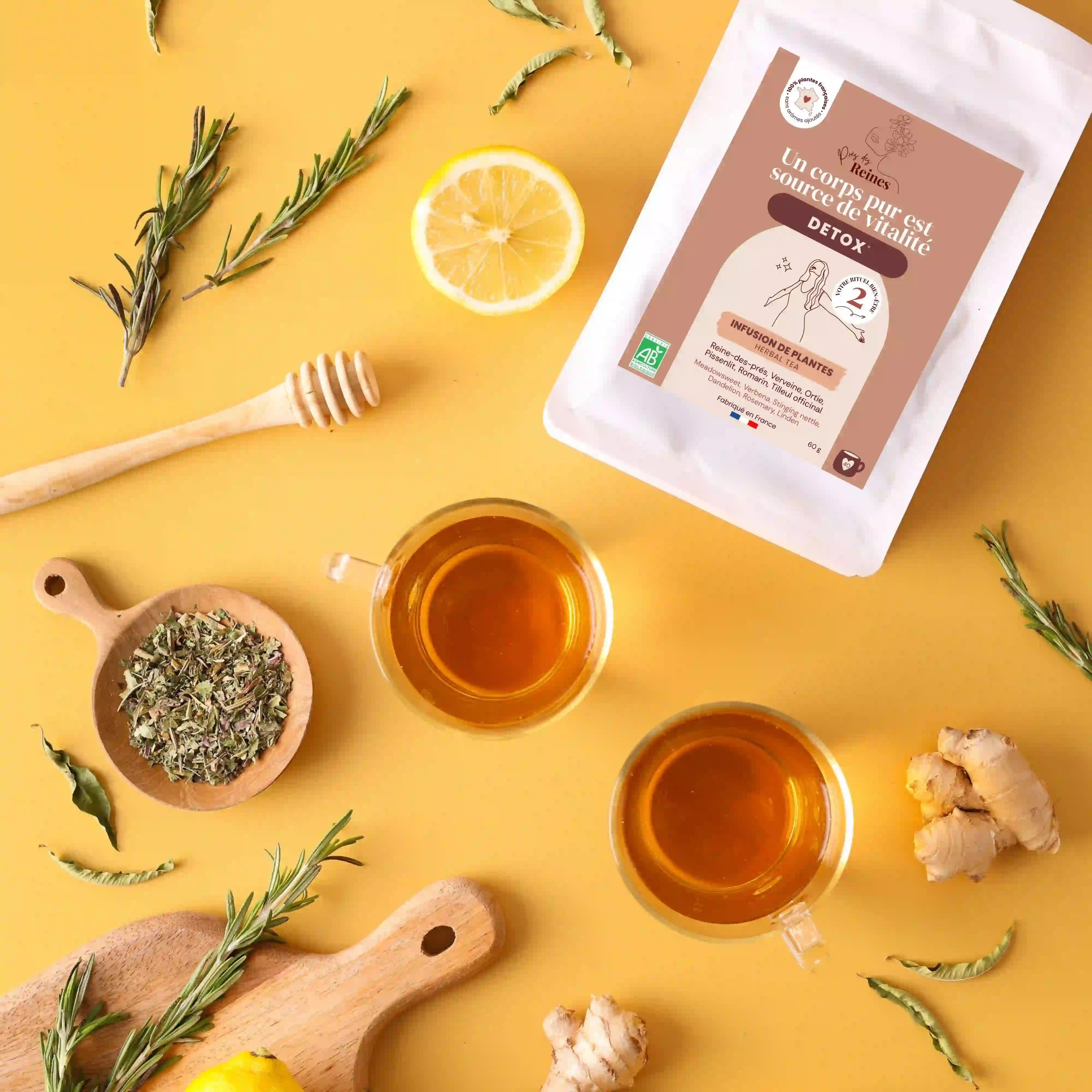 Tisane detox bio - Près des Reines