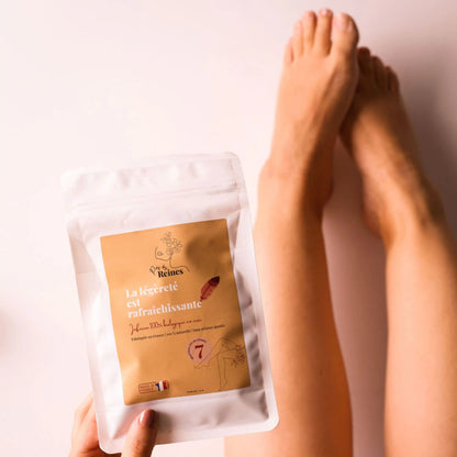 Tisane bio pour les jambes lourdes - ambiance - Près des reines