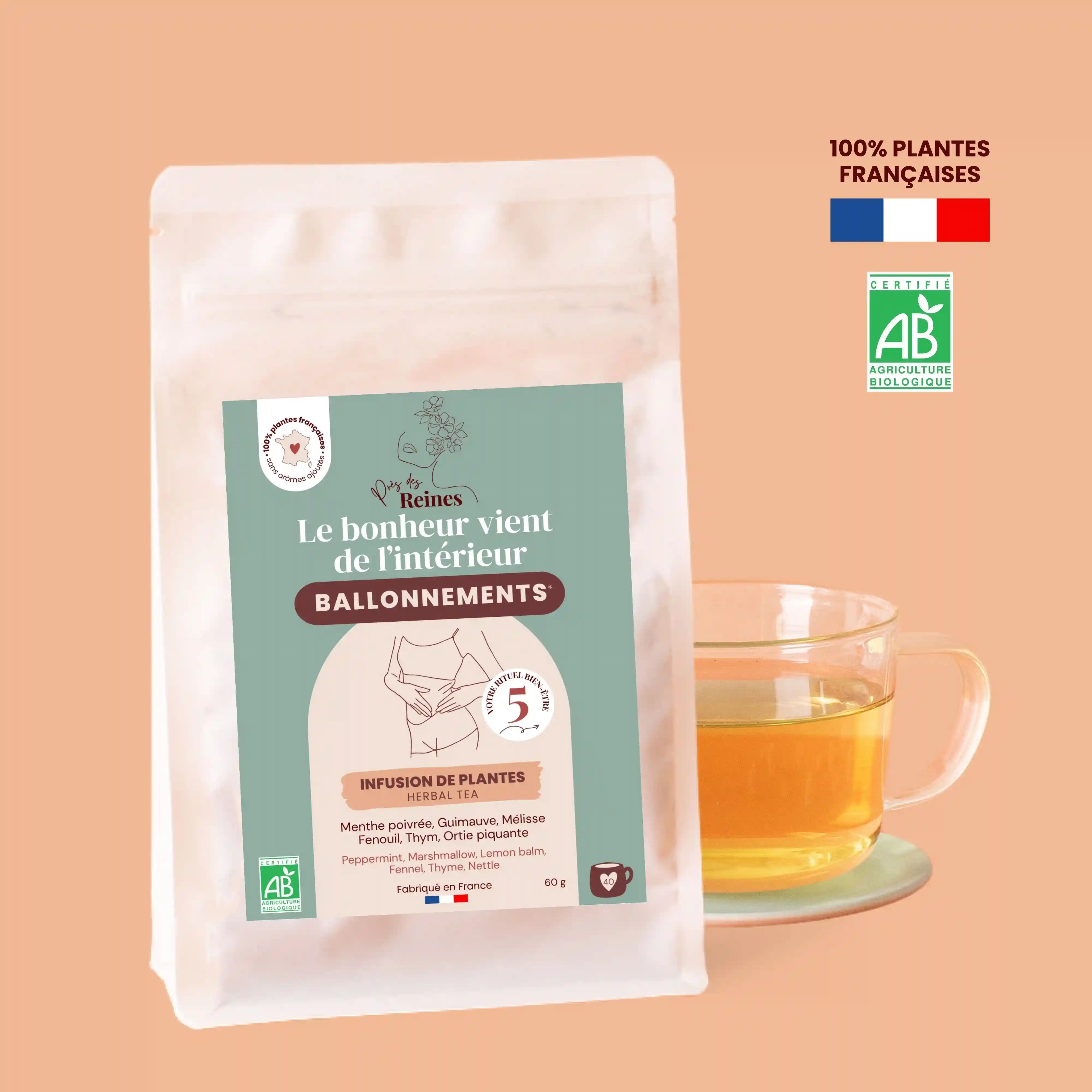 Tisane bio Anti-Ballonnement à la verveine