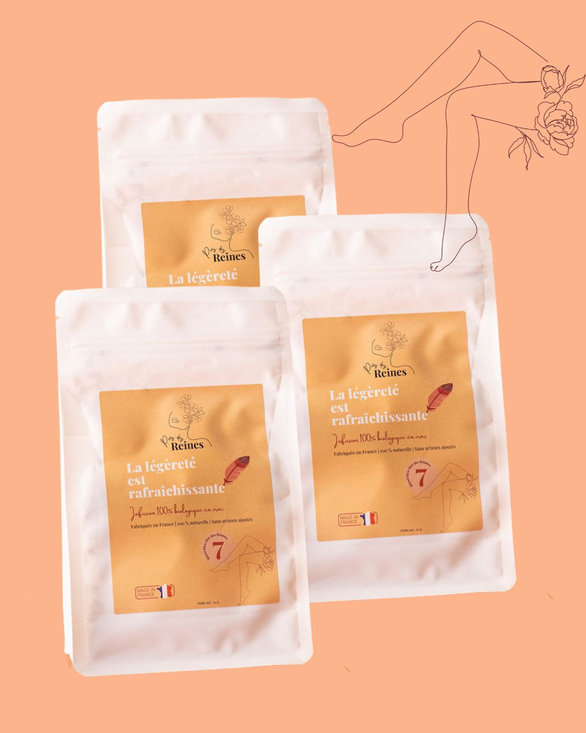 Pack jambes légères - Tisane bio - Près des Reines