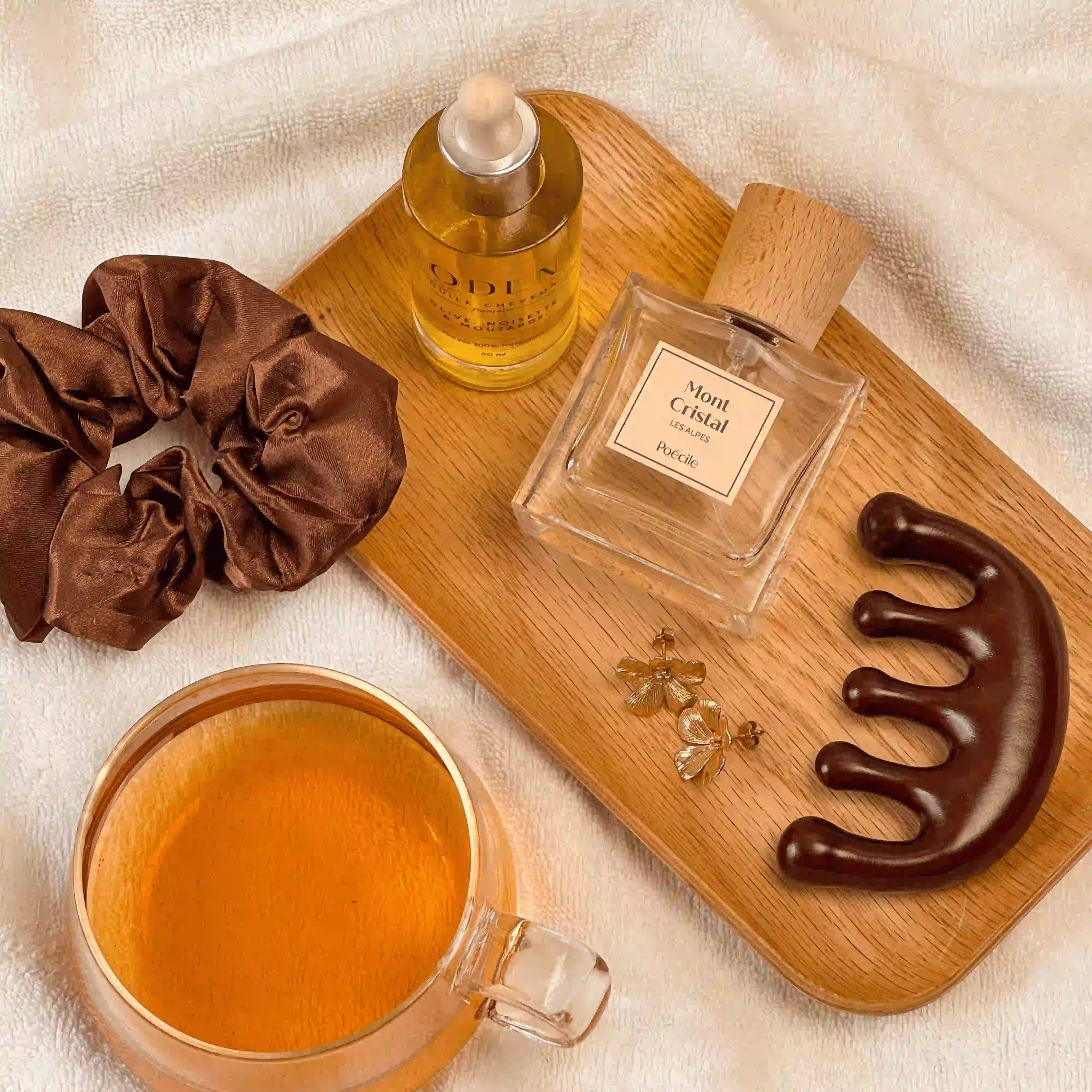 Peigne Gua Sha Cuir Chevelu en bois